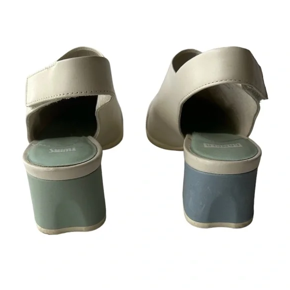 Camper Twins Velcro Slingback Mule Boot Shoe White Size 38 US Size 7.5 - Picture 2 of 14